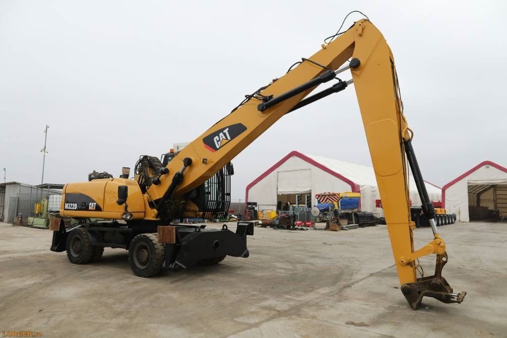 2008 Caterpillar M322D material handler, side view 2008 Caterpillar M322D material handler, side view