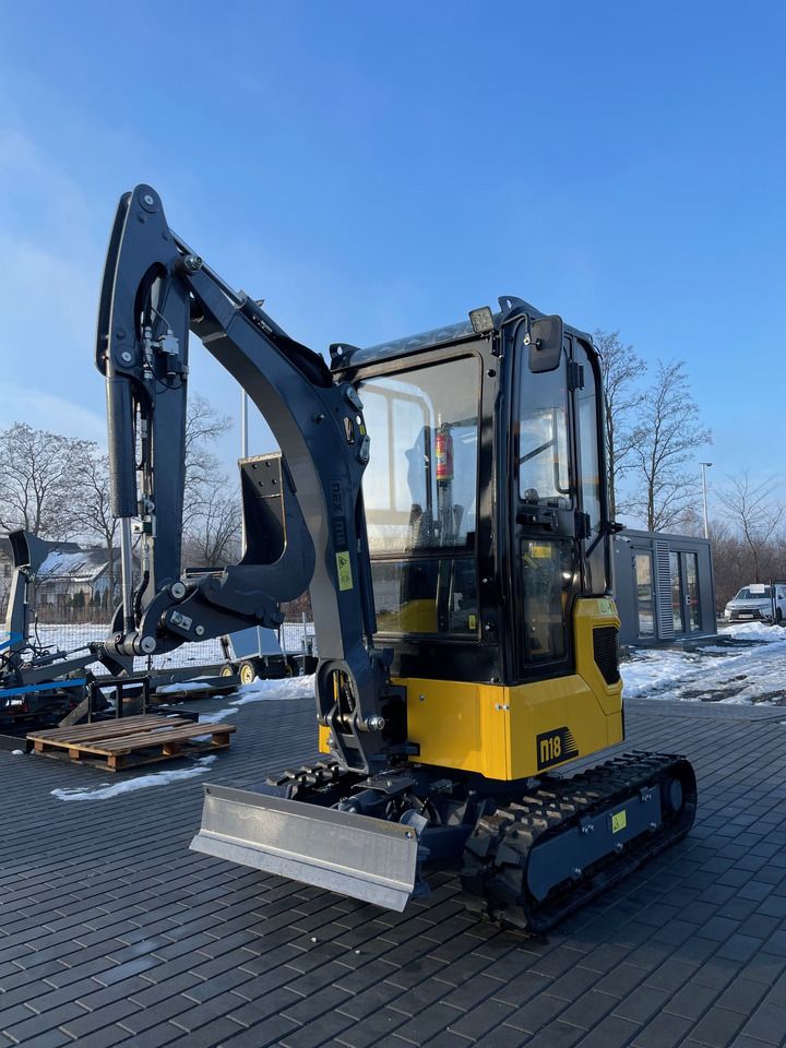 2024 NEX N18 mini excavator, front three-quarter view