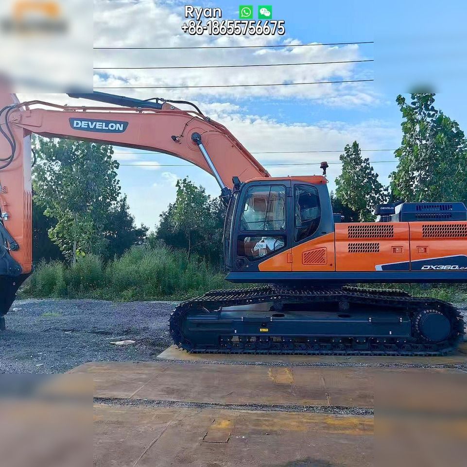2025 Develon DX360LCA-7B crawler excavator side view