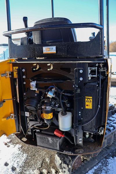 2021 JCB 16C-1 mini excavator engine compartment view 2021 JCB 16C-1 mini excavator engine compartment view