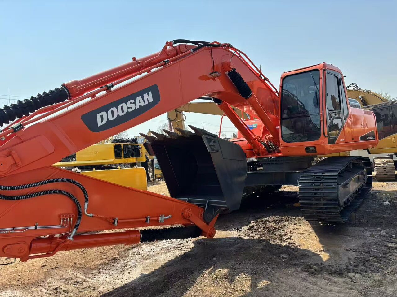 2024 Doosan DX300 crawler excavator, side profile view 2024 Doosan DX300 crawler excavator, side profile view