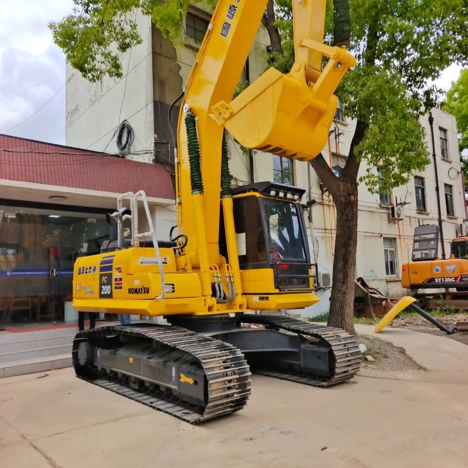 2024 Komatsu PC200 crawler excavator, front three-quarter view
