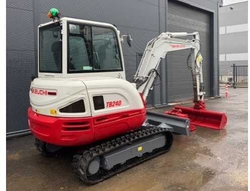 2021 Takeuchi TB240 crawler excavator, rear three-quarter view 2021 Takeuchi TB240 crawler excavator, rear three-quarter view