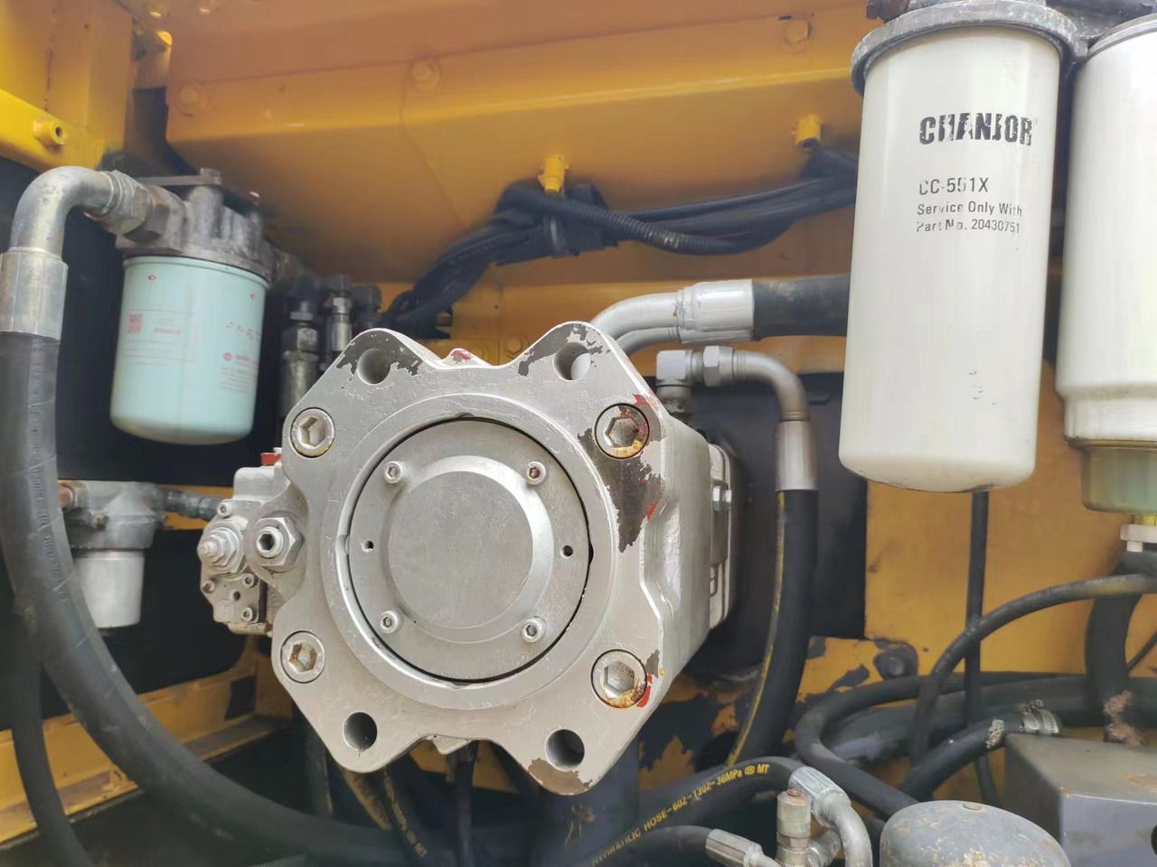 2018 Volvo EC360 crawler excavator engine compartment detail 2018 Volvo EC360 crawler excavator engine compartment detail