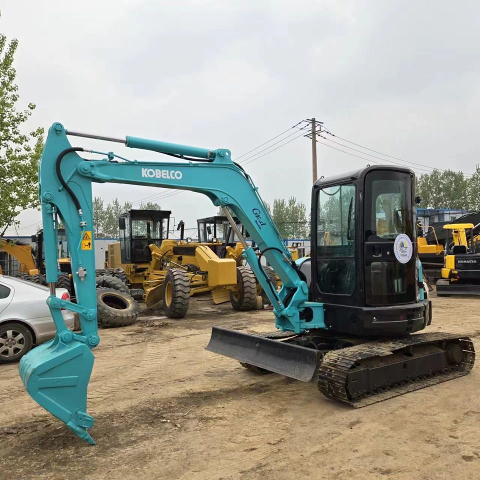 2022 Kobelco SK55 mini excavator, side profile view 2022 Kobelco SK55 mini excavator, side profile view