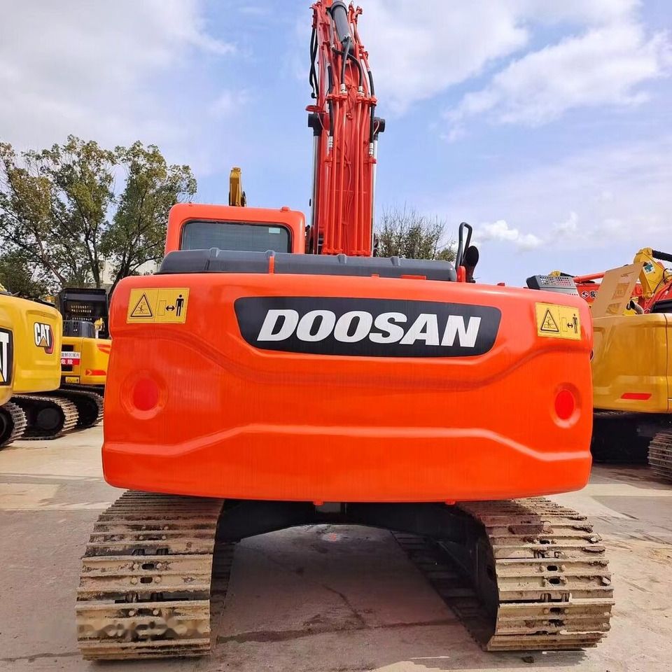 Doosan DX140 crawler excavator rear view