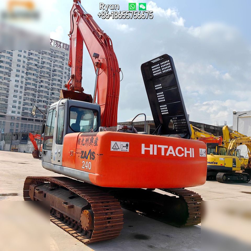 2022 Hitachi Zaxis 240 crawler excavator, rear three-quarter view