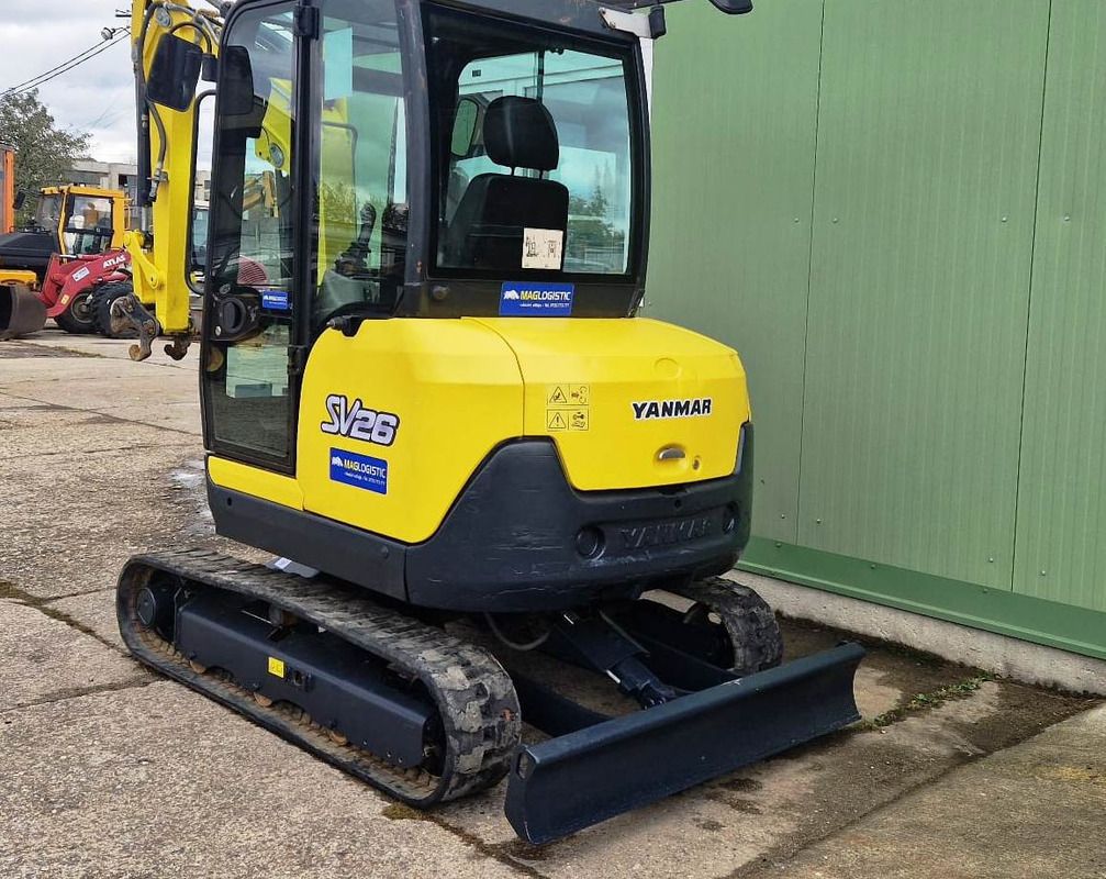 2016 Yanmar SV26 mini excavator, rear three-quarter view 2016 Yanmar SV26 mini excavator, rear three-quarter view