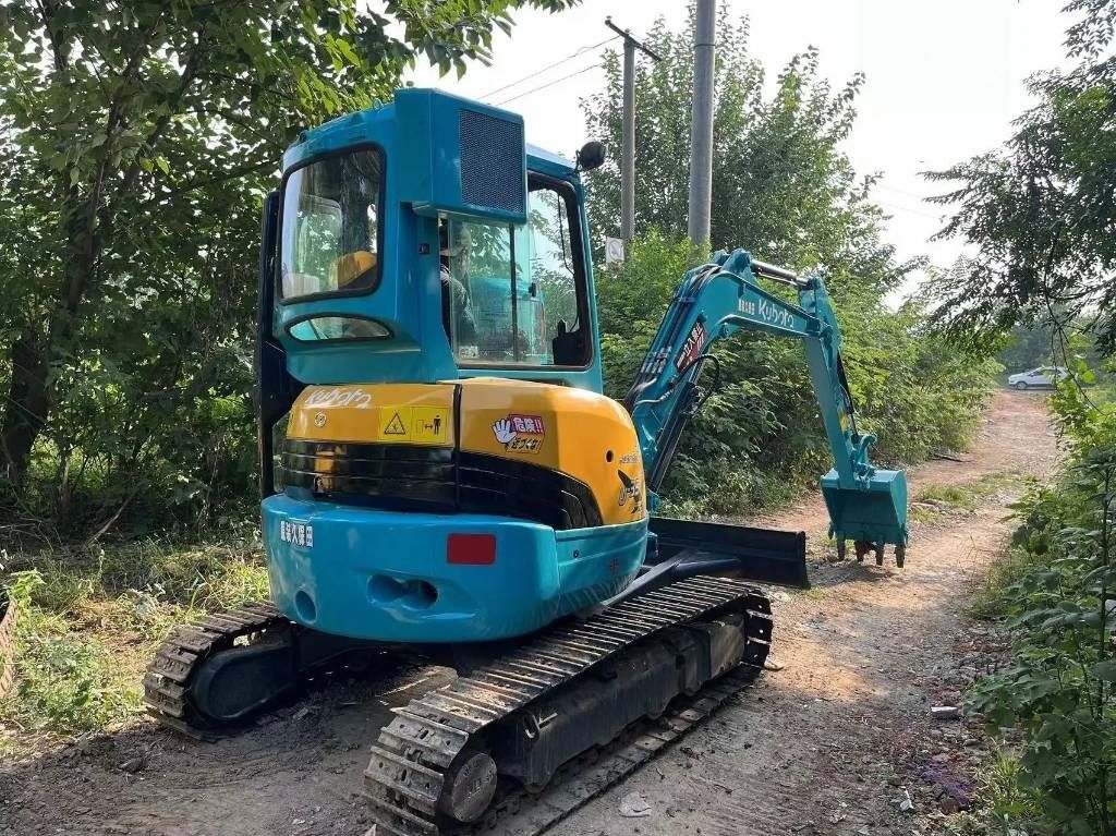 2023 Kubota U35 mini excavator, rear three-quarter view