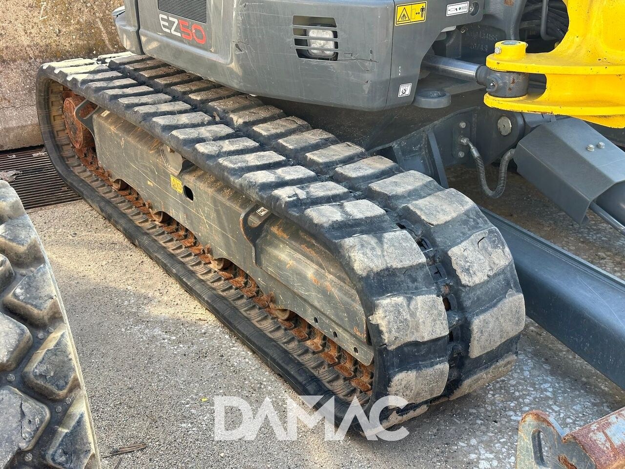 2022 Wacker Neuson EZ50 mini excavator track detail 2022 Wacker Neuson EZ50 mini excavator track detail
