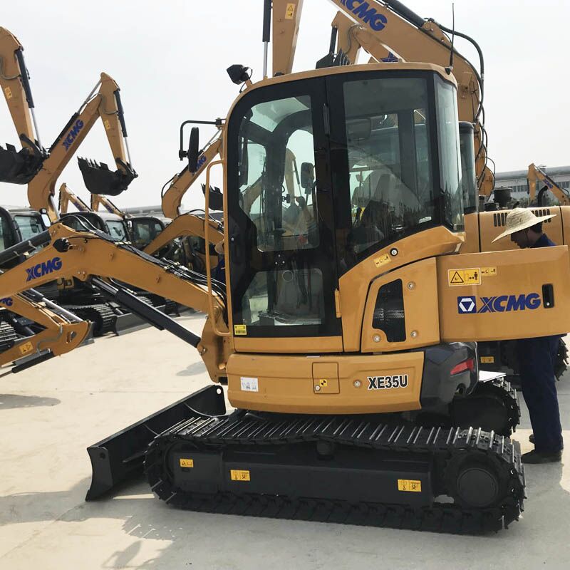 2026 XCMG XE35U mini excavator, side view 2026 XCMG XE35U mini excavator, side view