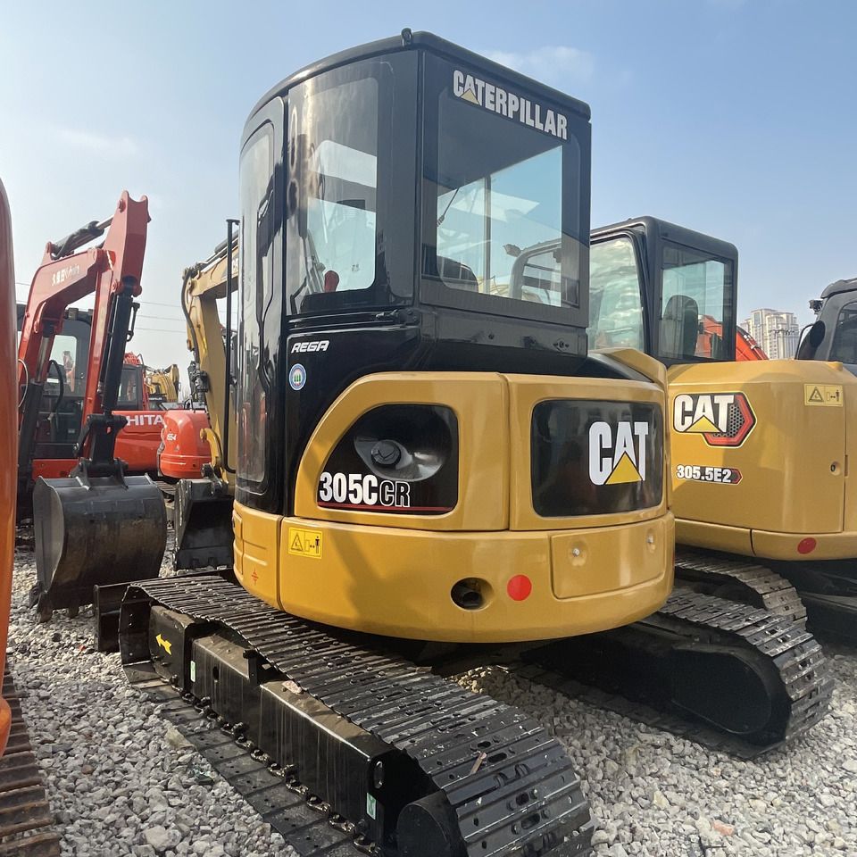 2022 Caterpillar 305CR mini excavator rear view