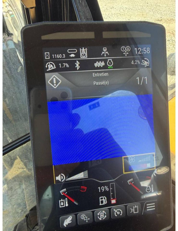 2023 Caterpillar 305 crawler excavator digital monitor display