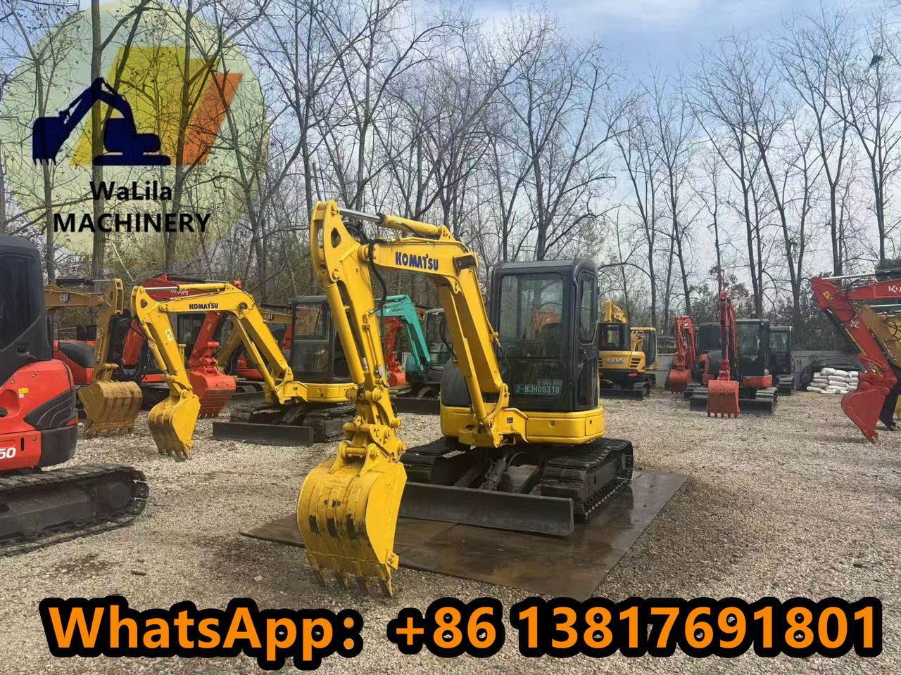 2023 Komatsu PC50MR mini excavator, front three-quarter view 2023 Komatsu PC50MR mini excavator, front three-quarter view