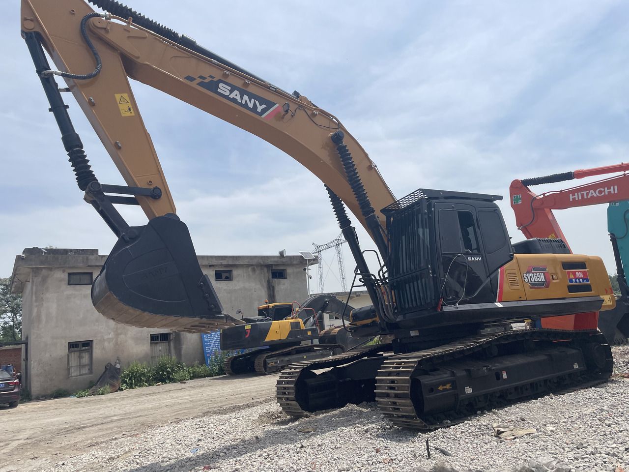 2023 Sany SY365H crawler excavator, side profile view