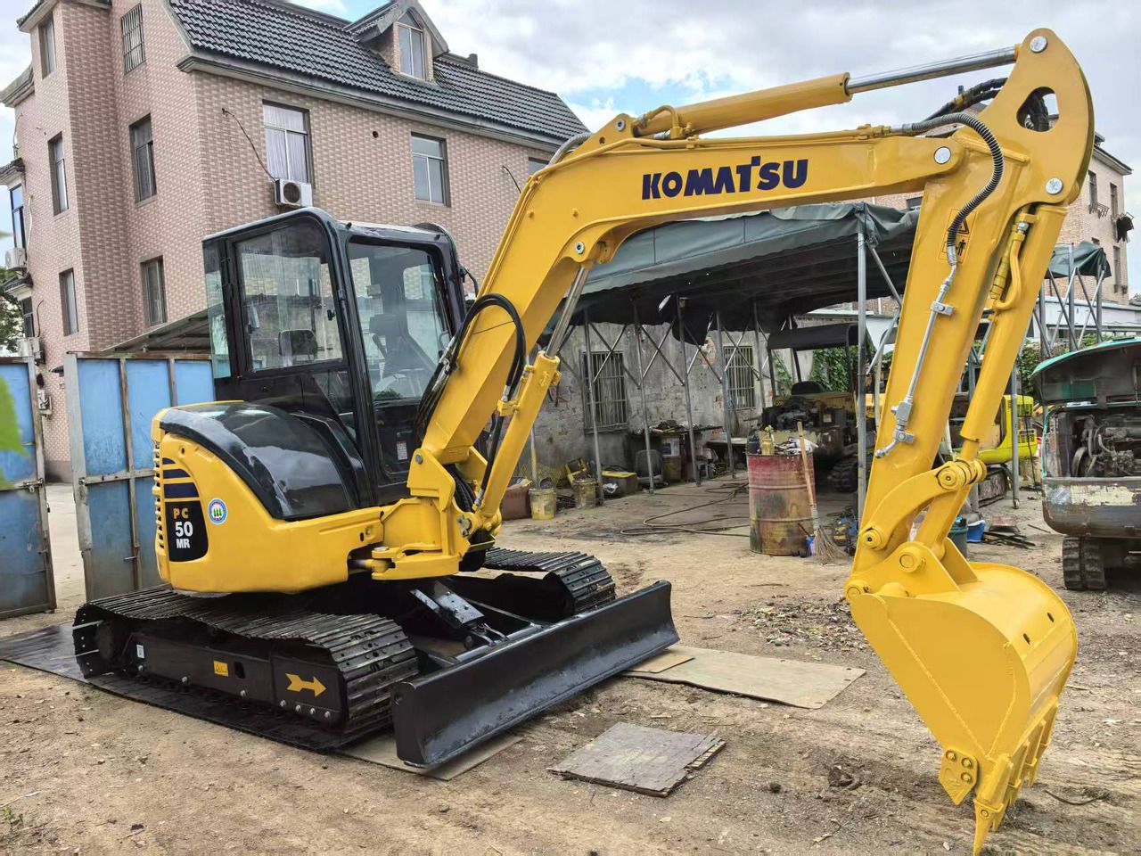 2020 Komatsu PC50MR mini excavator, side view 2020 Komatsu PC50MR mini excavator, side view