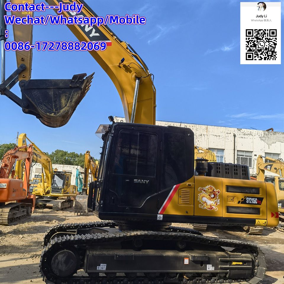 2023 Sany SY215C Pro crawler excavator side view 2023 Sany SY215C Pro crawler excavator side view