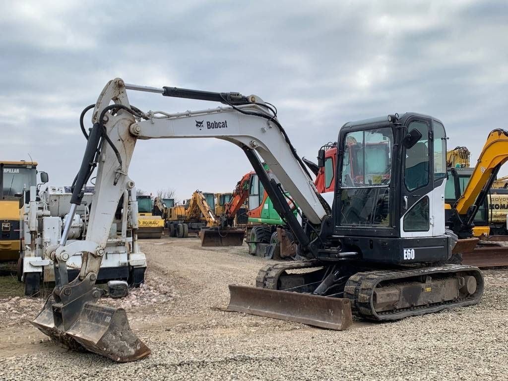 2013 Bobcat E60 mini excavator, side view