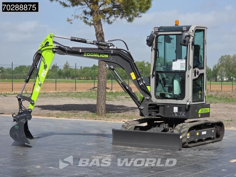 2024 Zoomlion ZE26GU mini excavator, side view 2024 Zoomlion ZE26GU mini excavator, side view