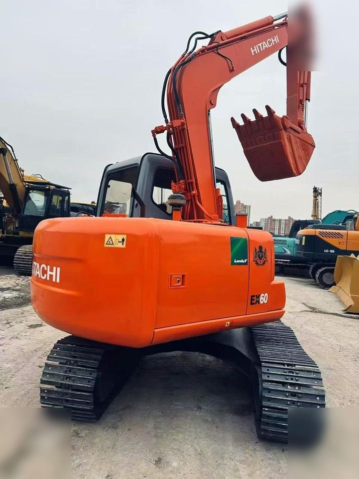 2021 Hitachi EX60-5 crawler excavator, rear three-quarter view 2021 Hitachi EX60-5 crawler excavator, rear three-quarter view