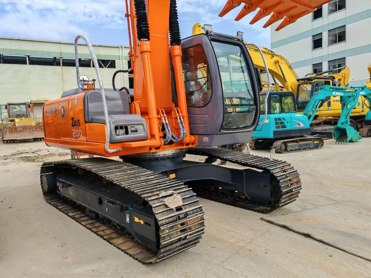 2022 Hitachi Zaxis 200 crawler excavator, side view 2022 Hitachi Zaxis 200 crawler excavator, side view