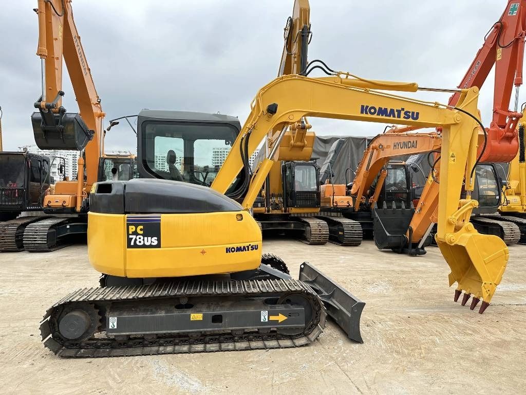 2023 Komatsu PC78US mini excavator side view
