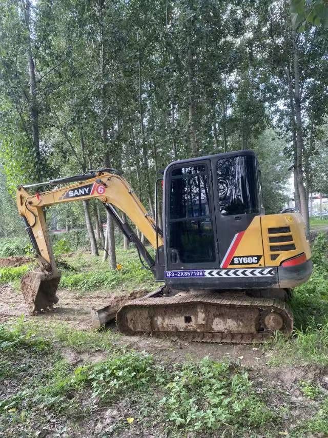 2020 Sany SY60C mini excavator, side profile view