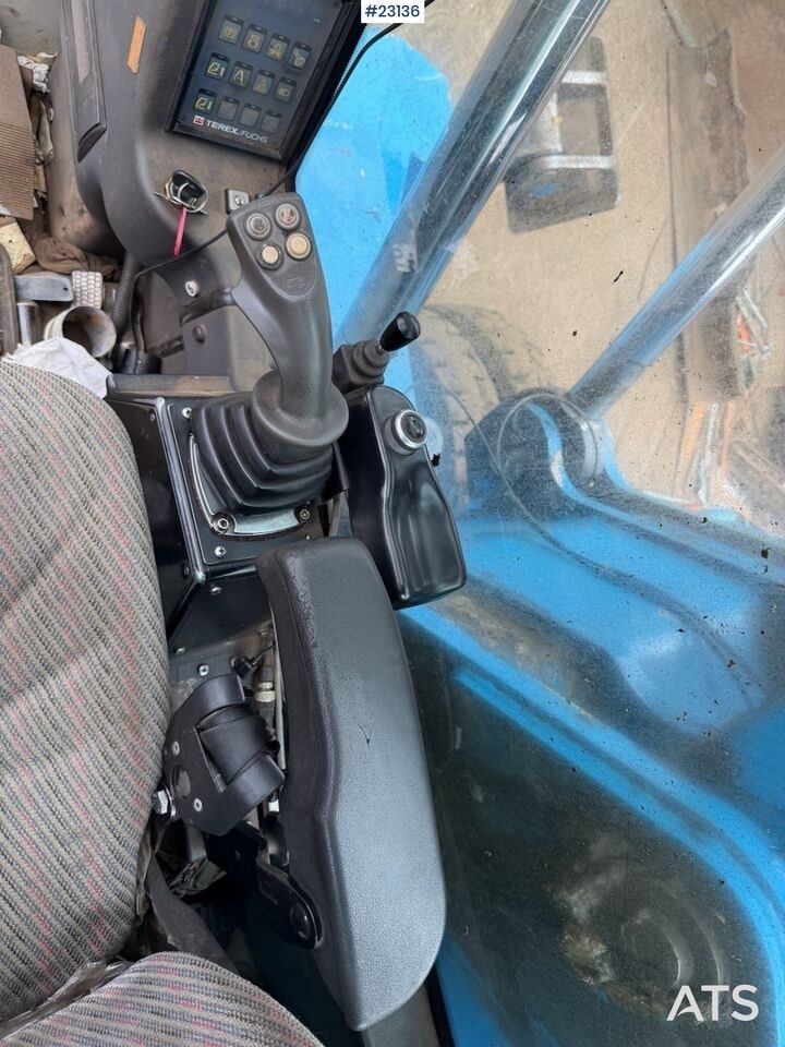 2011 Fuchs MHL350 wheel excavator cab interior view 2011 Fuchs MHL350 wheel excavator cab interior view