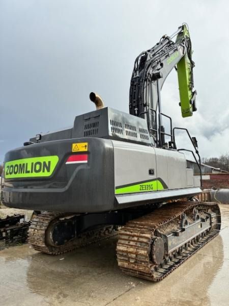 2024 Zoomlion ZE335G crawler excavator, rear three-quarter view