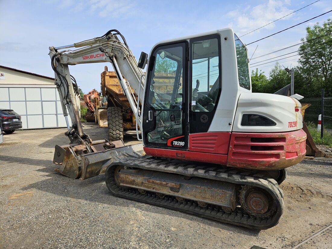 2017 Takeuchi TB290 mini excavator, side view