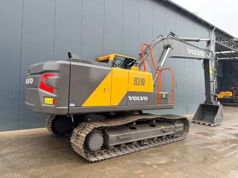 2025 Volvo EC210 crawler excavator, rear three-quarter view