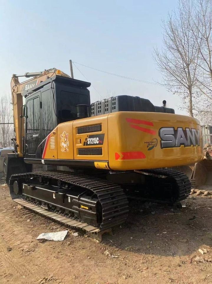 2024 Sany SY215C Pro crawler excavator, rear three-quarter view