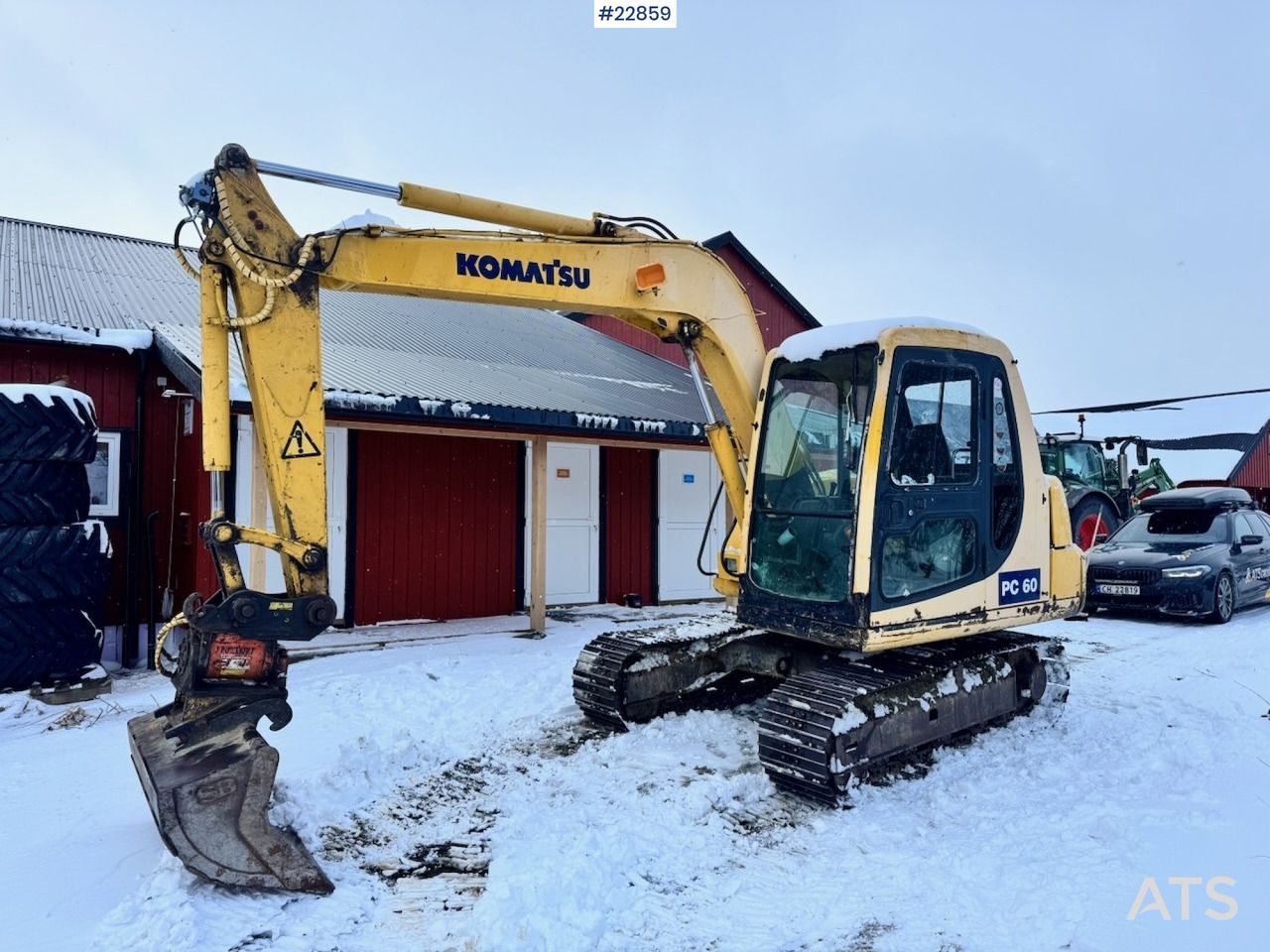1994 Komatsu PC60-7 crawler excavator, side view