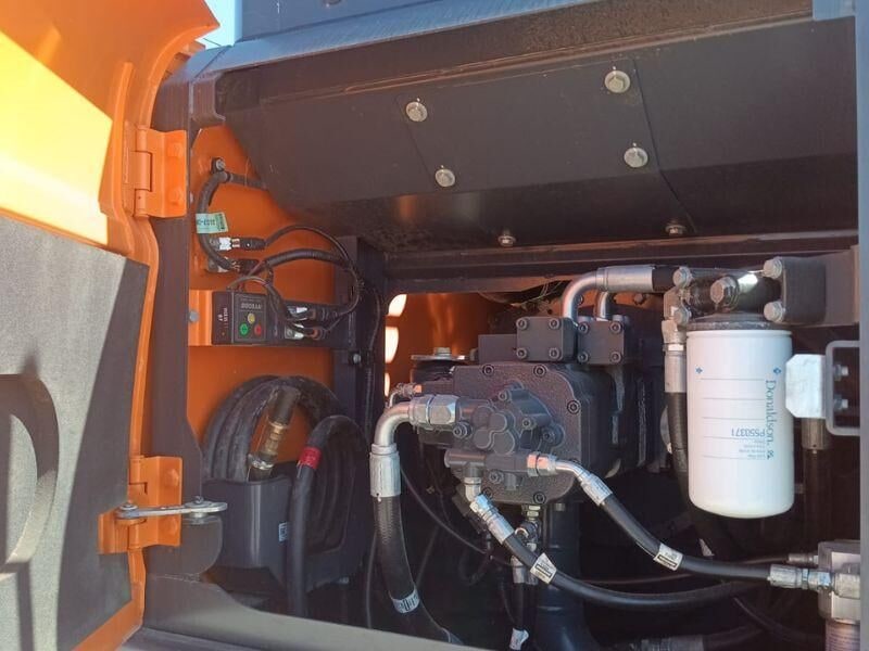 2023 Doosan DX225LC crawler excavator engine compartment view