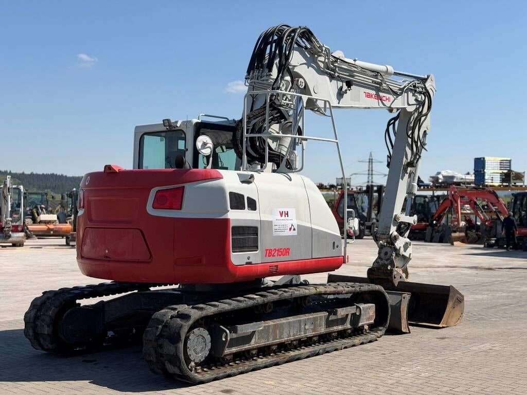 2019 Takeuchi TB2150R crawler excavator, rear three-quarter view 2019 Takeuchi TB2150R crawler excavator, rear three-quarter view