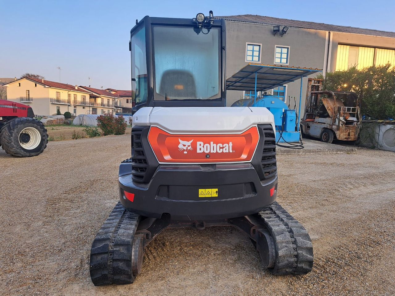 2022 Bobcat E50 mini excavator, rear view 2022 Bobcat E50 mini excavator, rear view