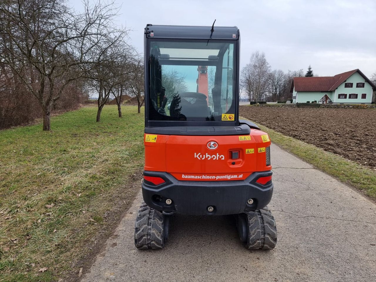 2023 Kubota KX030-4 crawler excavator, rear view