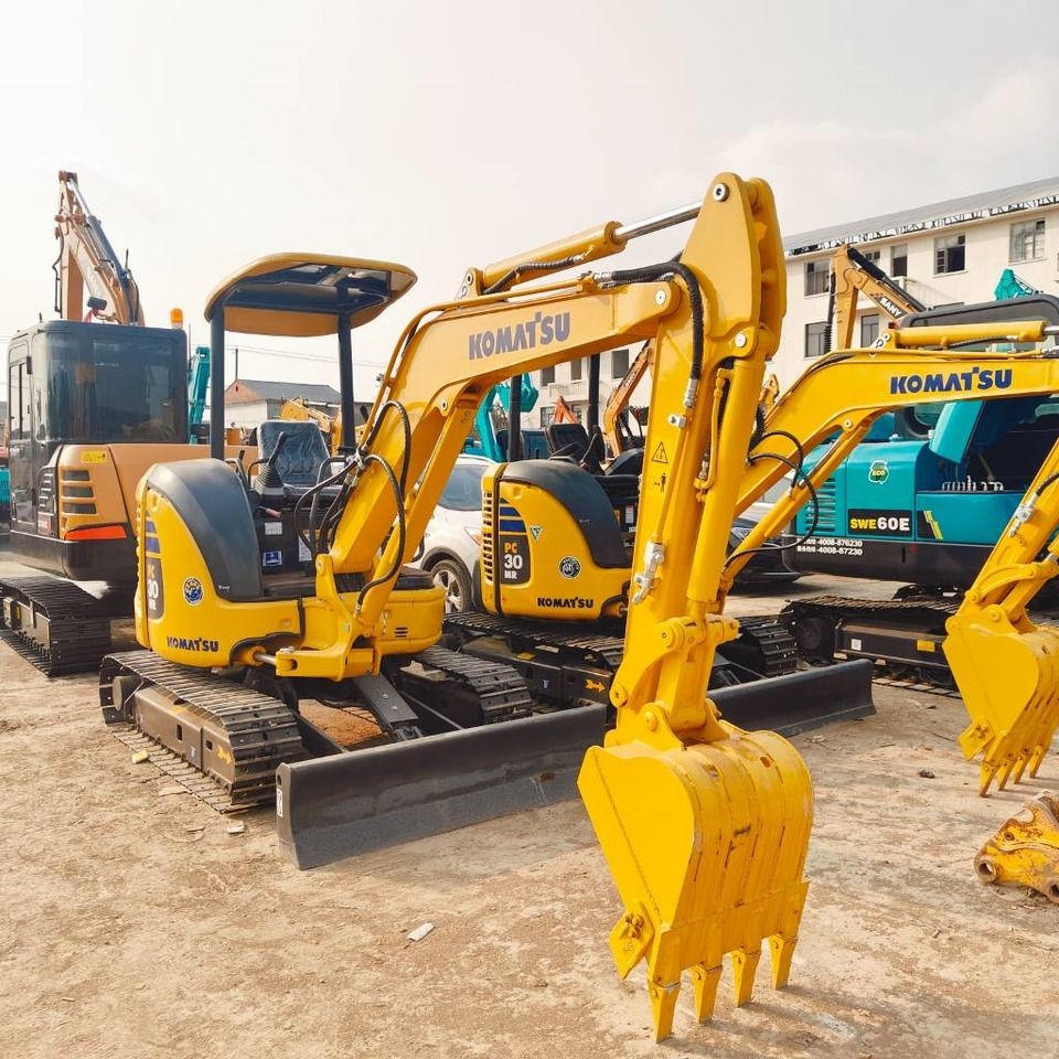 2023 Komatsu PC30MR mini excavator, front three-quarter view 2023 Komatsu PC30MR mini excavator, front three-quarter view