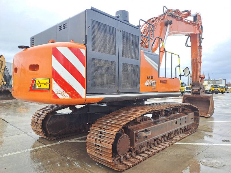2021 Hitachi Zaxis 490 LCH-7 crawler excavator, rear three-quarter view