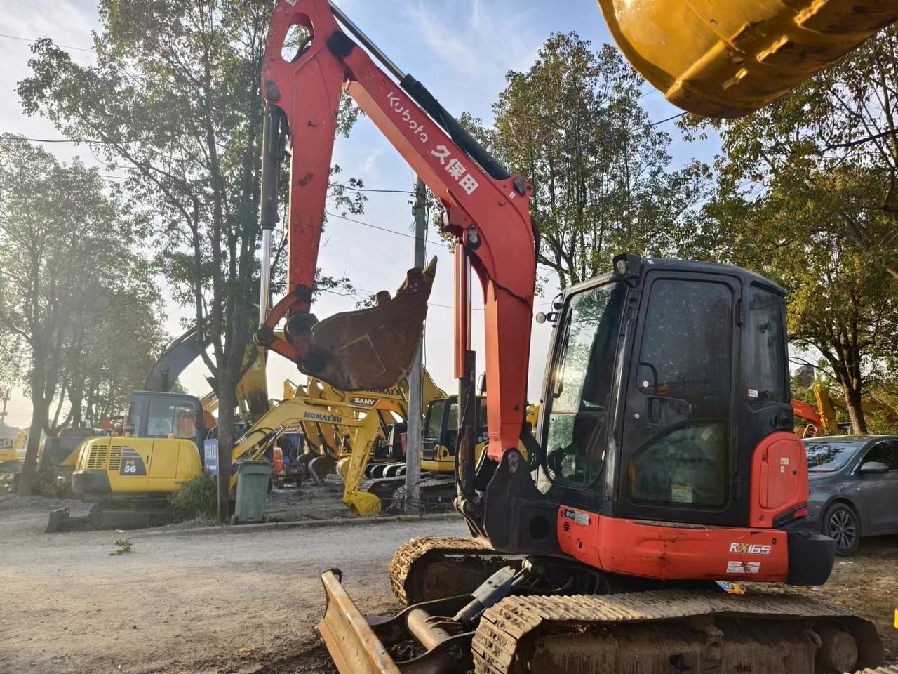 2020 Kubota KX165 mini excavator, side view 2020 Kubota KX165 mini excavator, side view