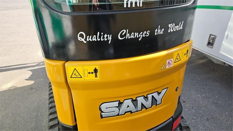 Sany SY18C mini excavator rear view Sany SY18C mini excavator rear view