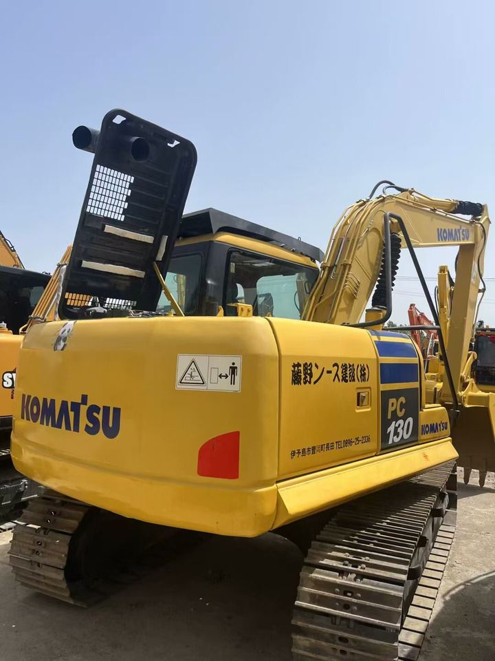 2023 Komatsu PC130-7 crawler excavator rear view 2023 Komatsu PC130-7 crawler excavator rear view