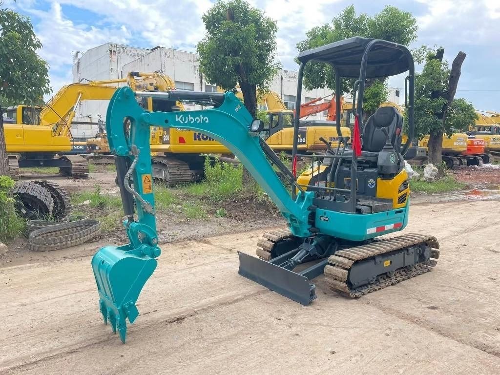 2024 Kubota U17 mini excavator, front three-quarter view