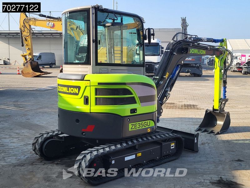 2024 Zoomlion ZE35GU mini excavator, rear three-quarter view 2024 Zoomlion ZE35GU mini excavator, rear three-quarter view