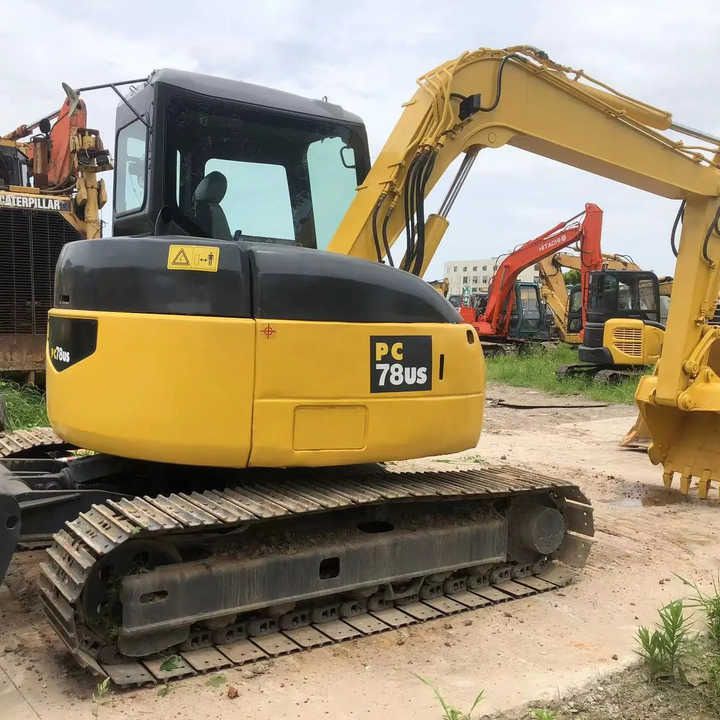 2002 Komatsu PC78US crawler excavator, rear three-quarter view 2002 Komatsu PC78US crawler excavator, rear three-quarter view