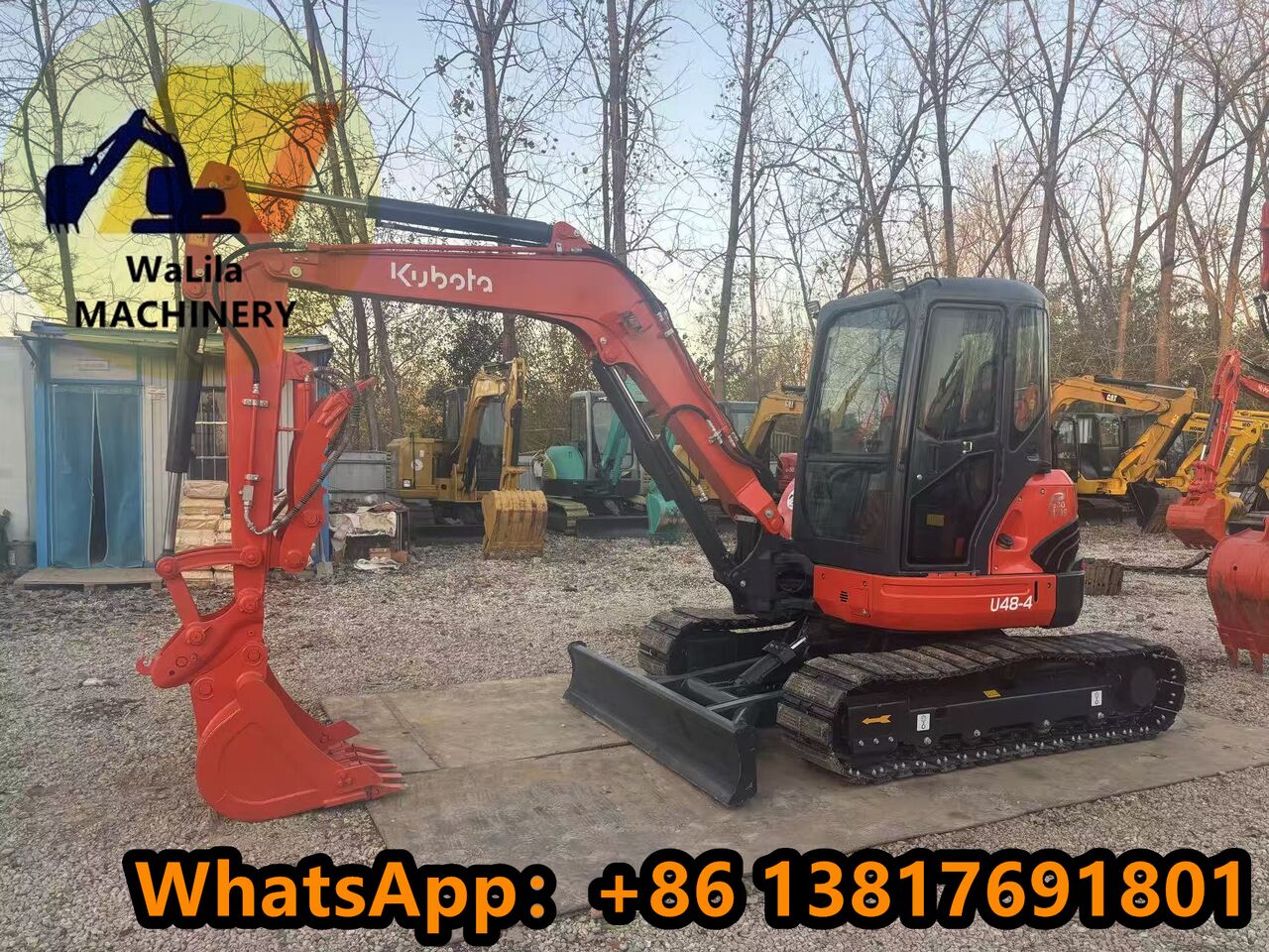 2024 Kubota U48-4 mini excavator side view