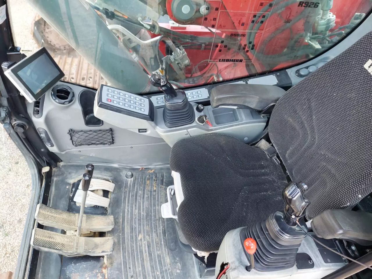 2019 Liebherr R926SLC excavator interior cab view