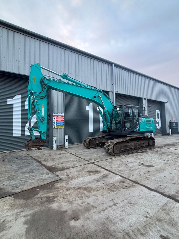 2019 Kobelco SK210LC-10 crawler excavator, side profile view