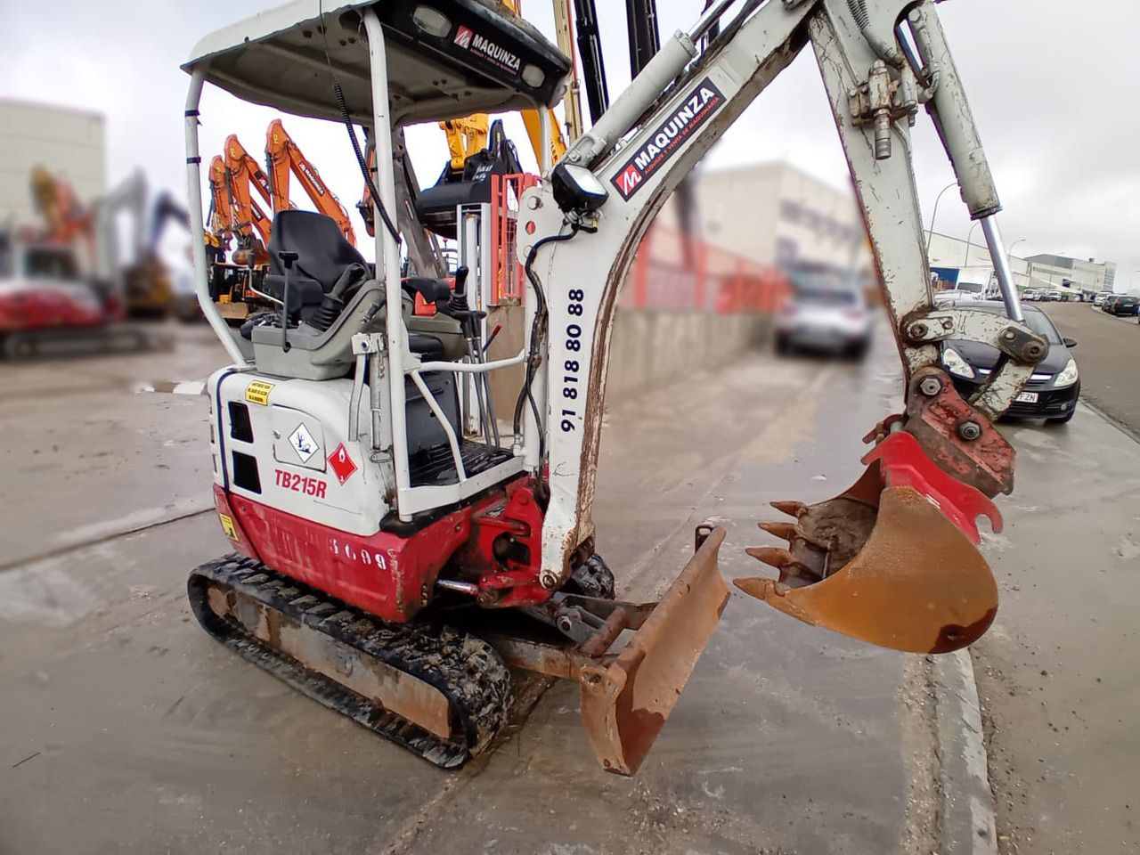 2019 Takeuchi TB215R mini excavator, side view 2019 Takeuchi TB215R mini excavator, side view