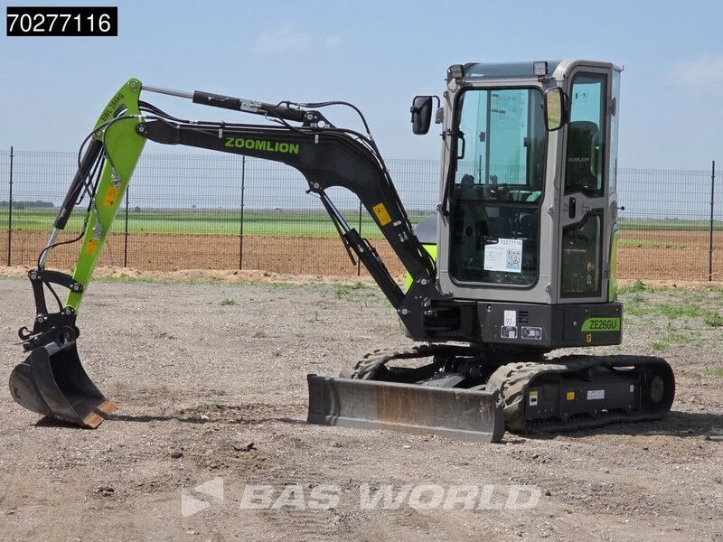 2024 Zoomlion ZE26GU mini excavator, side view 2024 Zoomlion ZE26GU mini excavator, side view
